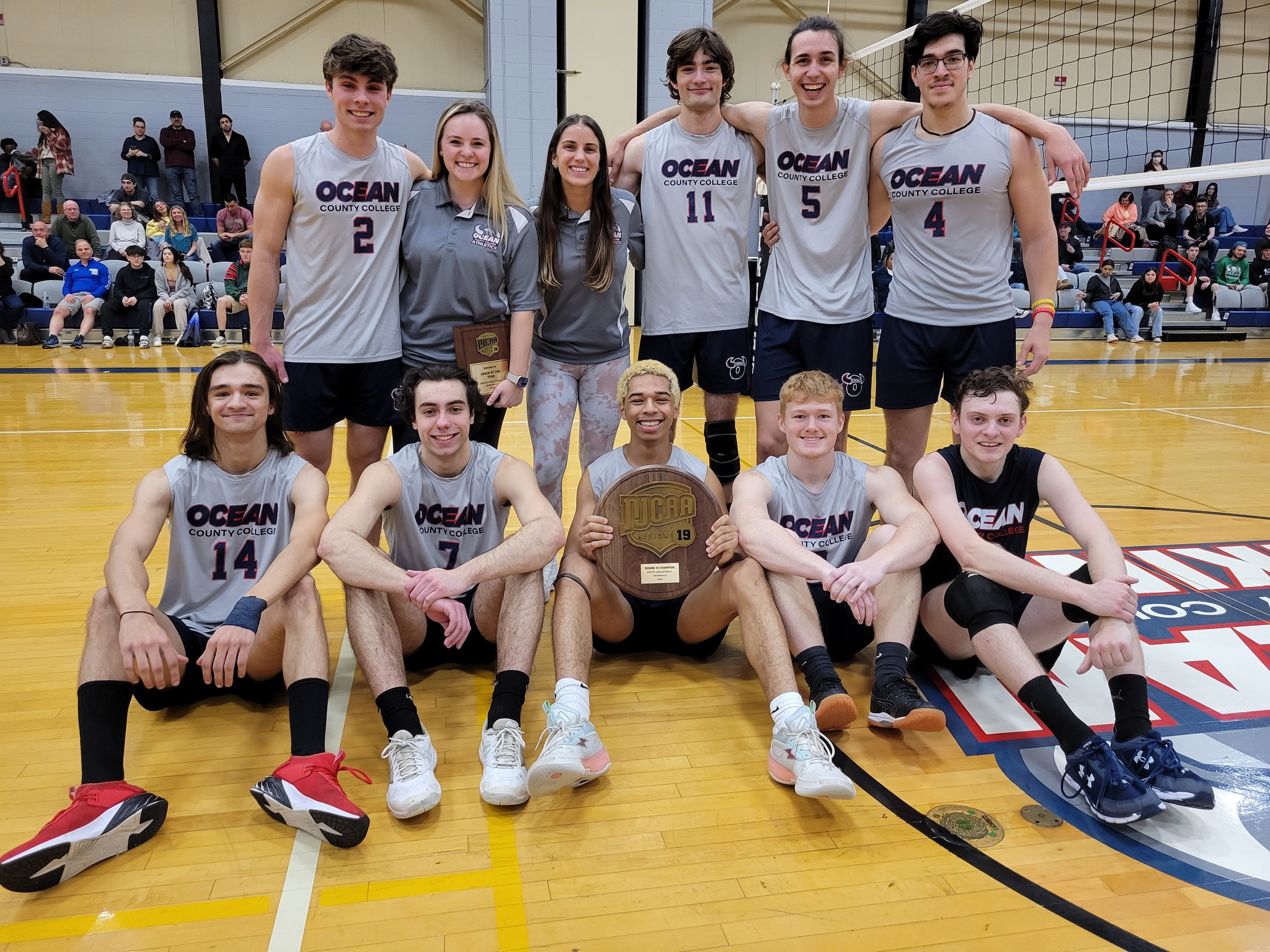 OCC MEN’S VOLLEYBALL CAPTURES GARDEN STATE ATHLETIC CONFERENCE, REGION 19 CHAMPIONSHIPS IN INAUGURAL SEASON