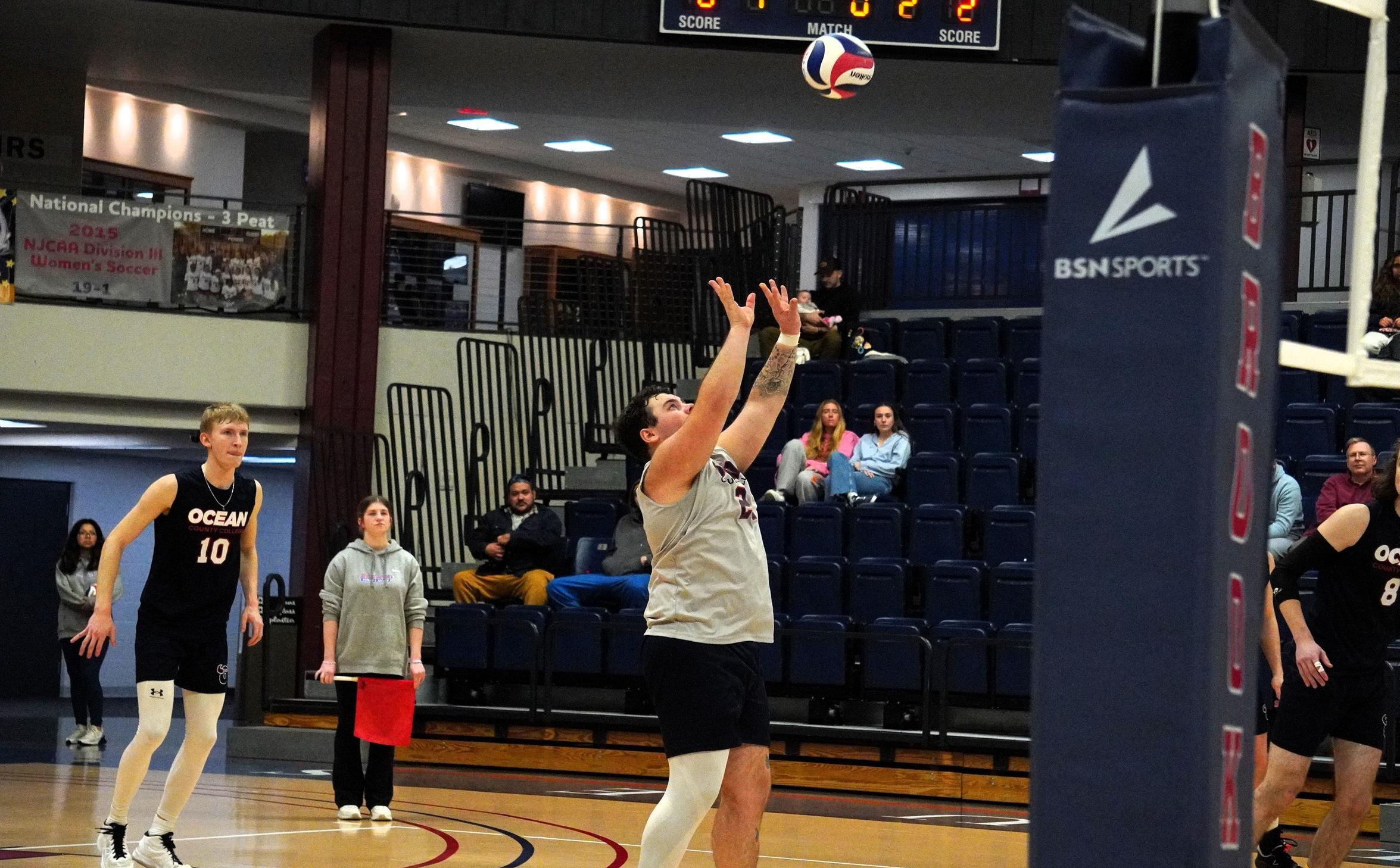 OCC Vikings Men's Volleyball Rumbles Past Brookdale CC, 3-0