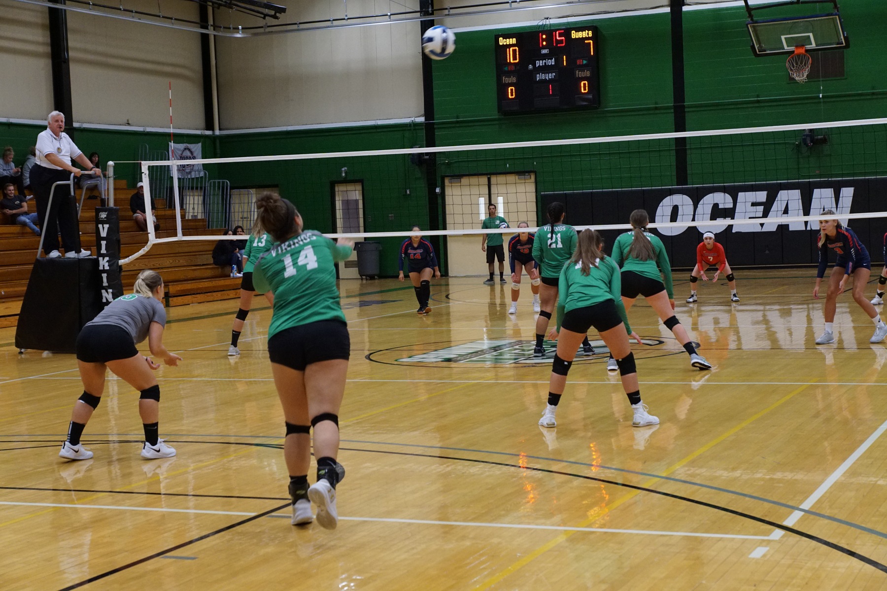 OCC Vikings Volleyball Tops Brookdale Community College, 3-1