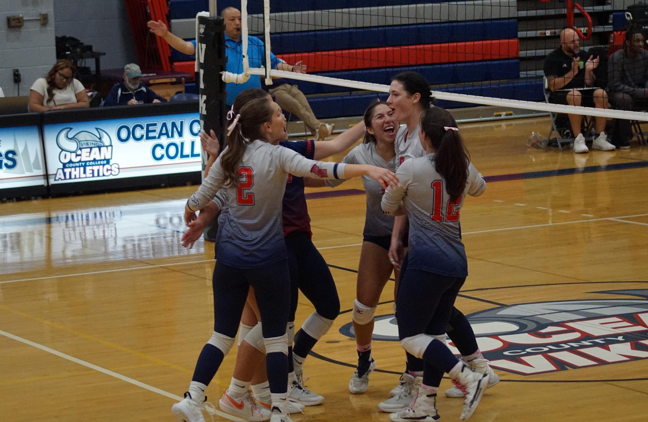 OCC Women's Volleyball Ends Regular Season with 3-0 Win at Brookdale CC